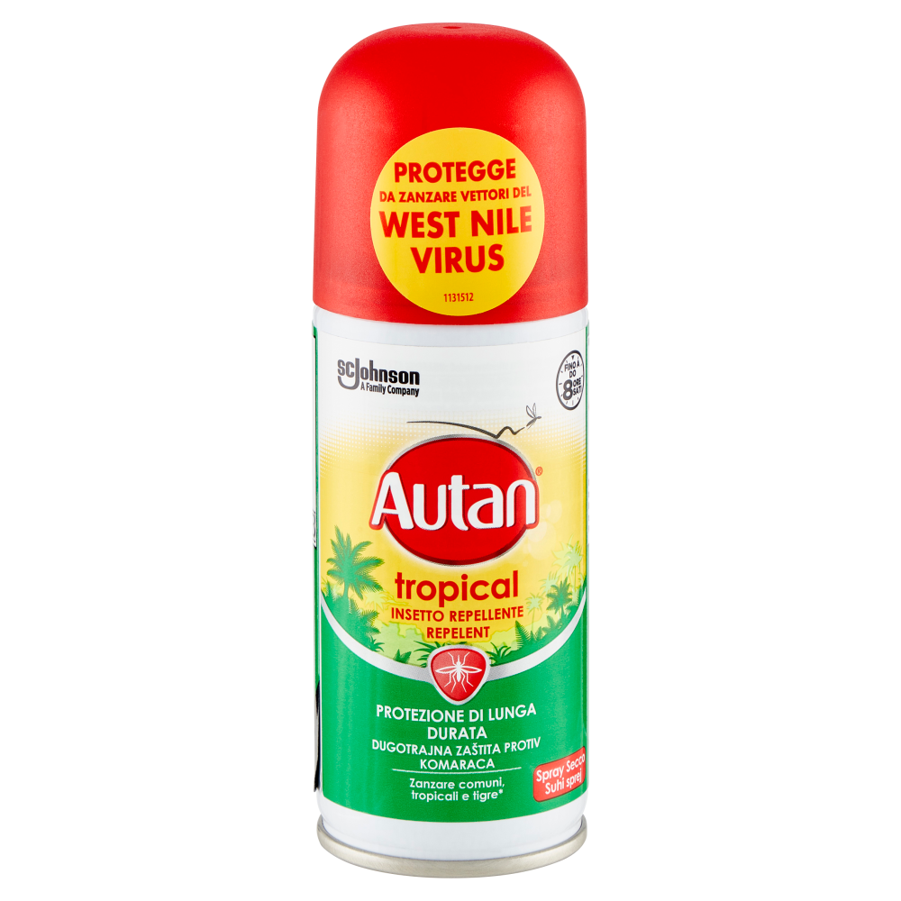 Autan Tropical Insetto Repellente Spray Secco 100 ml - -