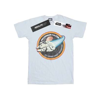 Maglietta bianca con stemma del Millennium Falcon per ragazzi