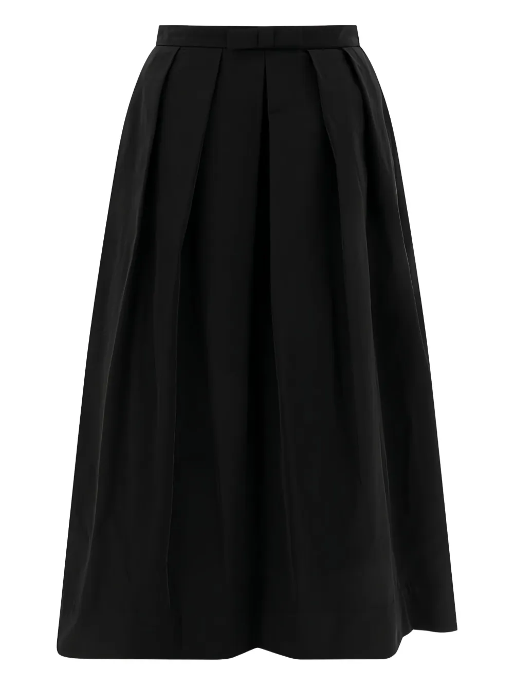 SANDBEIGE pleated midi skirt - Nero