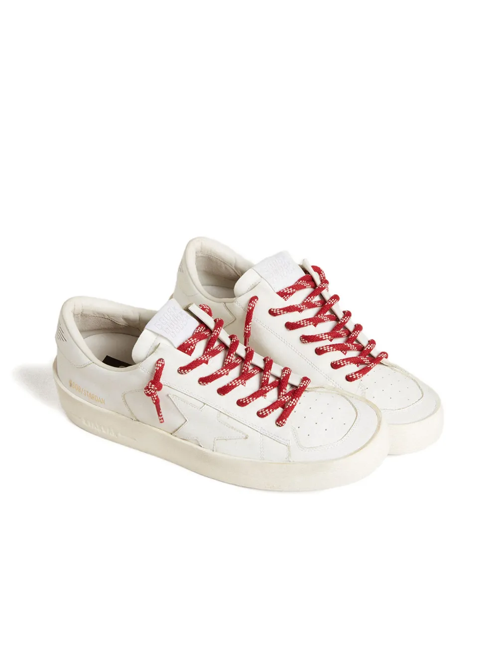 Golden Goose tubular cotton laces - Rosso