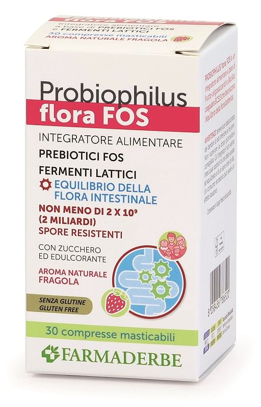 Probiophilus Flora Fos 30 Compresse Masticabili Da 1,6 G