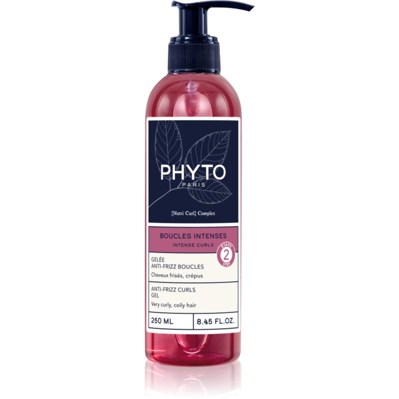 Phyto Intense Curls Anti-Frizz Curls Gel Gel Fissante Per Capelli Mossi E Ricci 250 Ml
