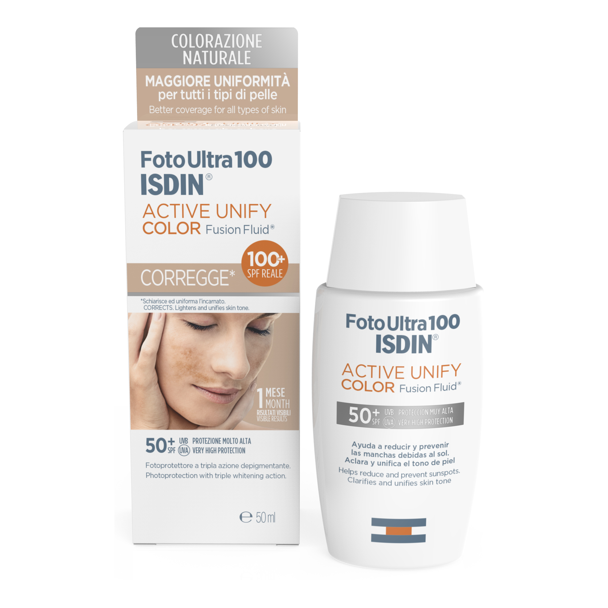 Isdin Fotoultra Active Unify Color Fusion Fluid Spf100+ 50ml