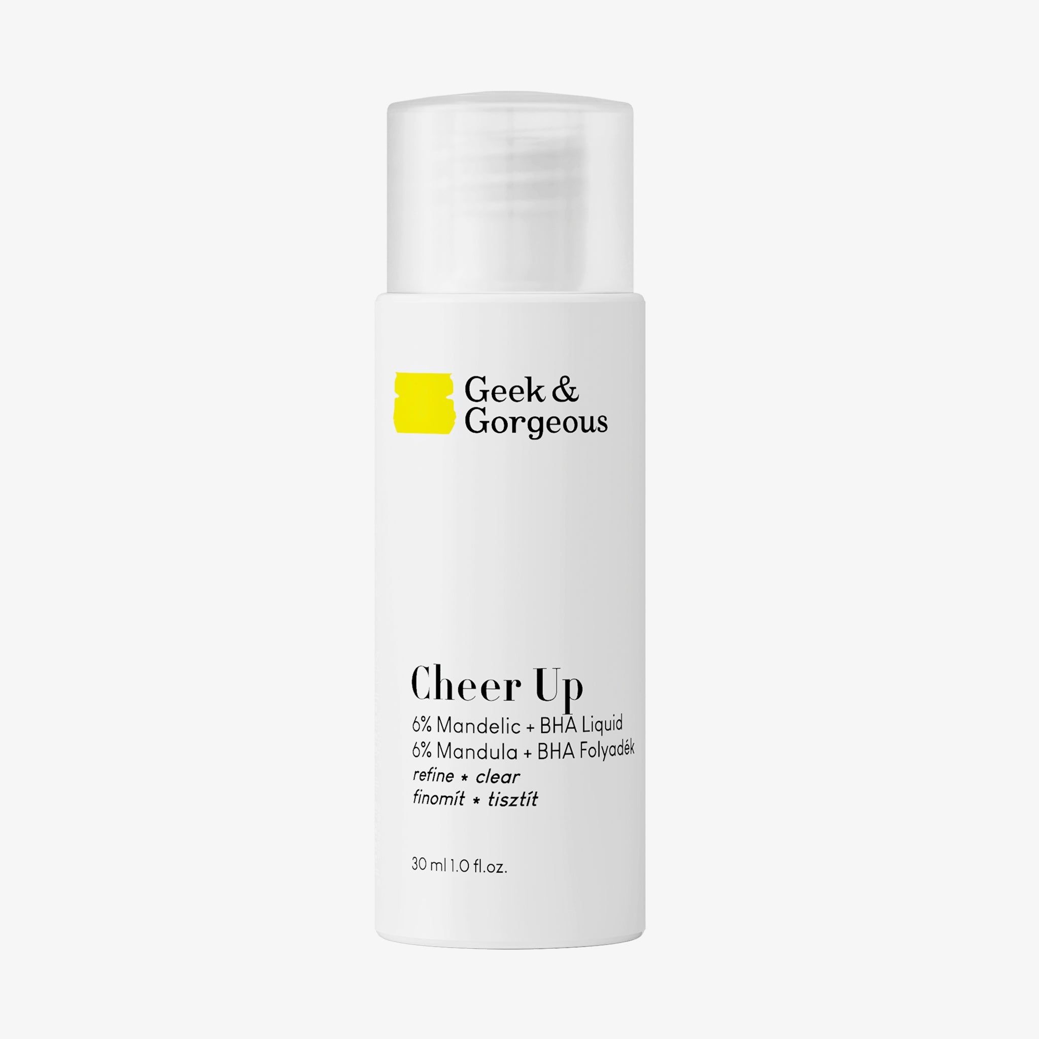 Geek & Gorgeous -Cheer up - Peeling chimico con acido mandelico e BHA,