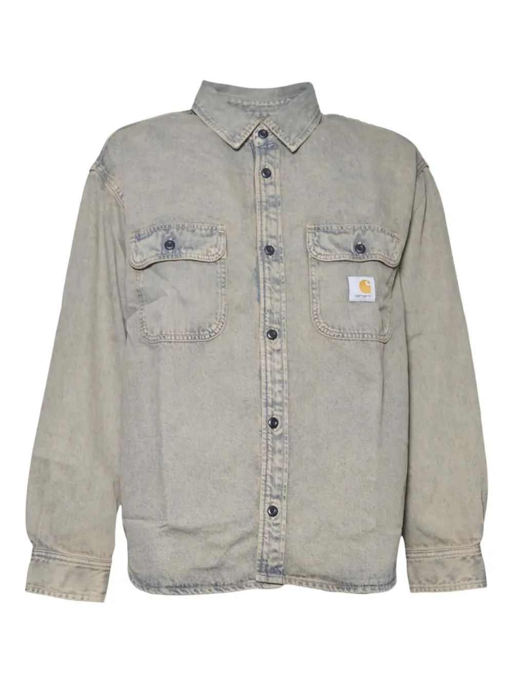 Carhartt WIP logo-patch denim shirt - Blu