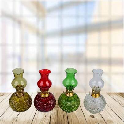 Lampada ad olio, lampada ad olio in vetro, lampada ad olio romantica per coppie, lanterna nostalgica, lampada ad olio per esterni, lampada ad olio com