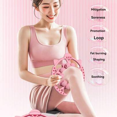 Massaggiatore circolare a 5 assi e 20 rulli, nuovo design, massaggio a 360°, rullo anticelulitico manuale per cosce e glutei, realizzato in Cina, tecn
