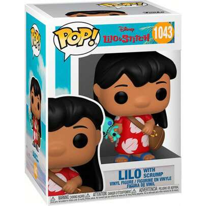 POP FIGURE DISNEY LILO E STITCH LILO CON SCRUMP - Edizione limitata da collezione Funko Pop - Funko Pop Design dettagliato e realistico - Funko Pop Id