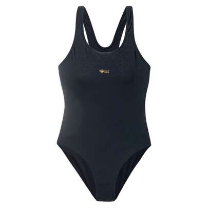Costume da bagno intero donna/signora, 1 pezzo stile mare (nero)