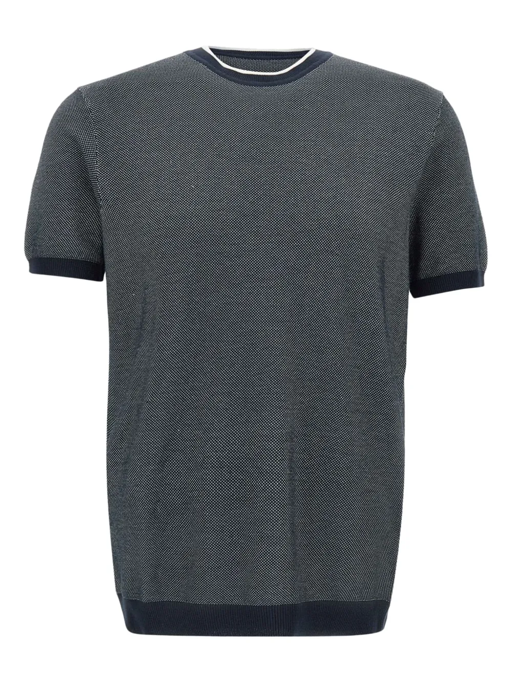 DIKTAT textured short-sleeve sweater - Blu
