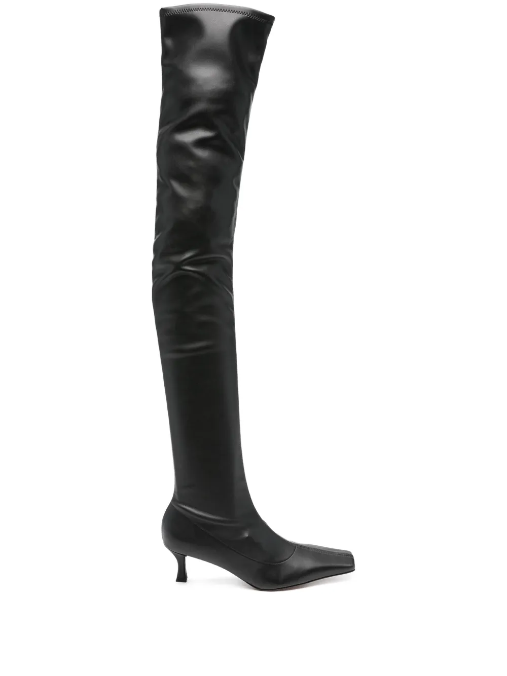 Proenza Schouler 60mm calf leather thigh-high boots - Nero