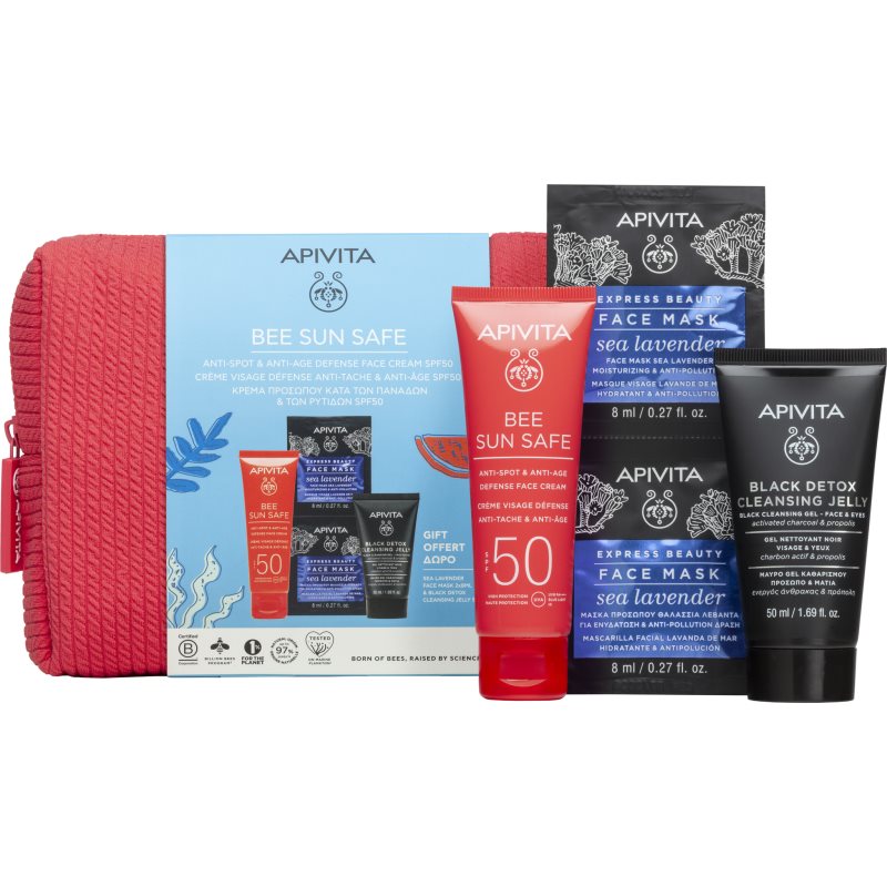 Apivita Bee Sun Safe Anti-Spot And Anti-Age Gift Set Confezione Regalo Solare Spf 50