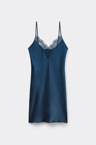 Intimissimi Sottoveste in Seta Luxury Dreams Donna Blu Taglia S