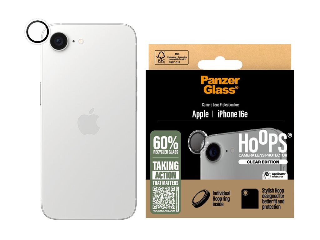 PanzerGlass Hoops Transparent Lens Protector iPhone 16e PGRHOTRG29845