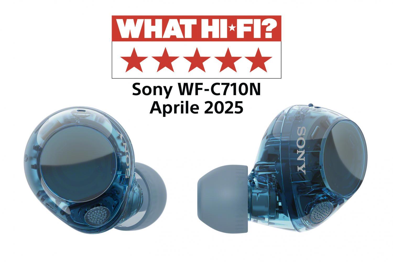 Sony Auricolare True Wireless Bluetooth In-ear Blu Trasparente WFC710NL