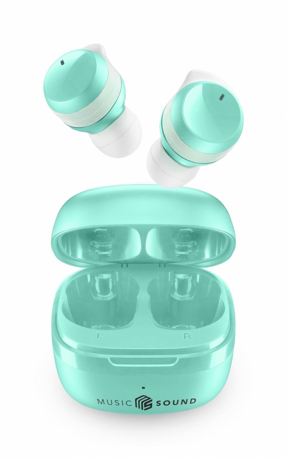 Flow Cuffie Bluetooth Auricolari Wireless In-Ear Verde BTMSTWSFLOWG Music Sound