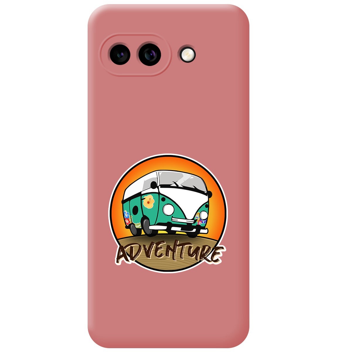 Cover Silicone Liquido Rosa per Google Pixel 9a 5G Disegno Adventure Disegni