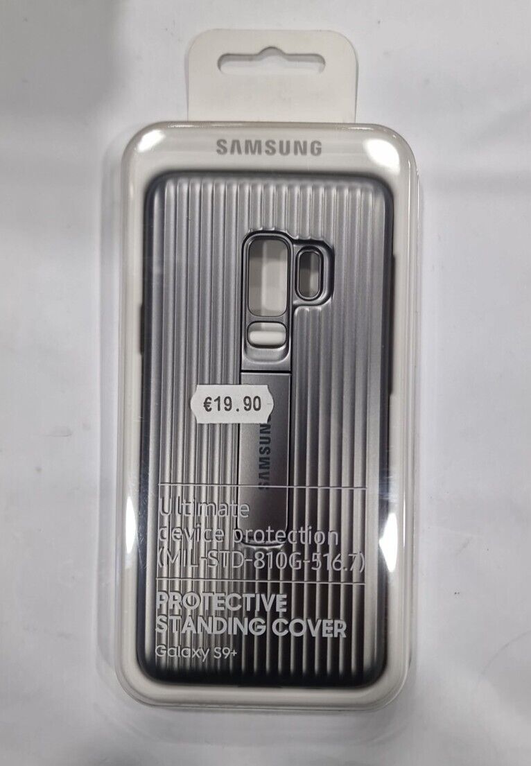 Originale Samsung Galaxy S9+ Protective Standing Cover, Silver