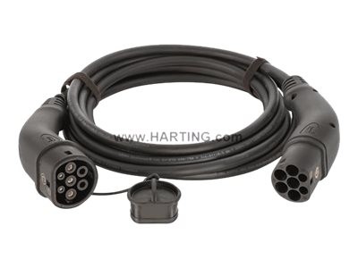 Harting EVC0110 Typ 2 Kabel per E-Fahrzeuge 7.4 kW 7.5 m black single-phase