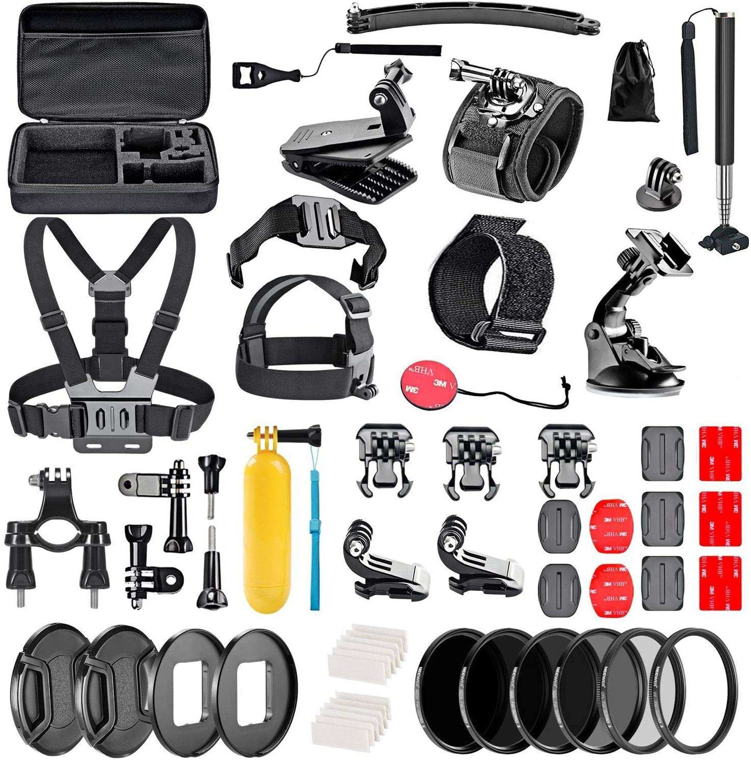 Navitech 60-in-1 Action Camera Kit For IZI 5K Action Camera