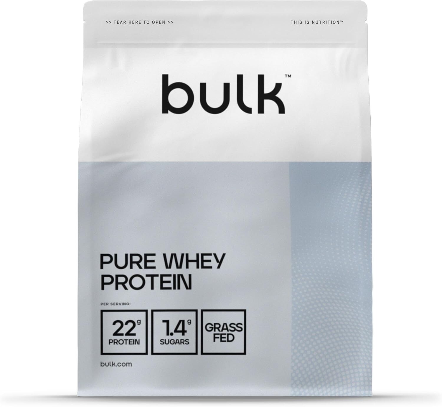 Bulk Pure Whey Protein Powder Shake, White Chocolate, 1 kg, Packaging May Vary