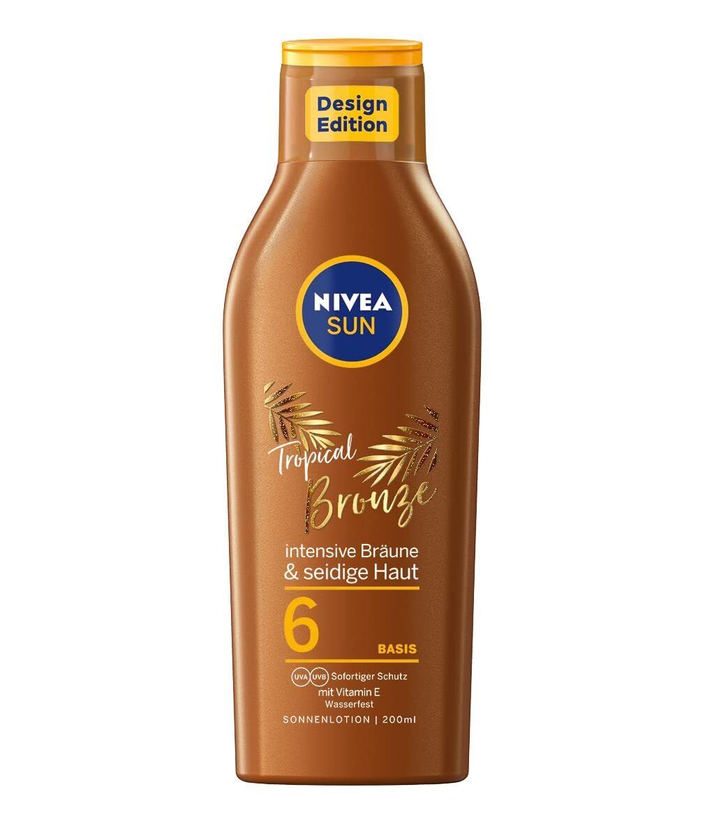 Nivea Sun Carotene SPF 6 Latte Solare, 1 Confezione da 200 ml