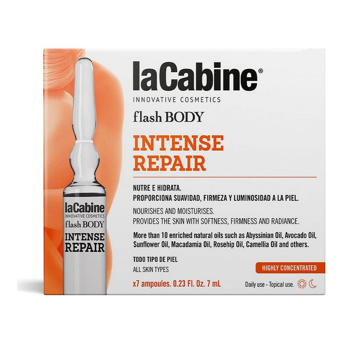 Fiale Flash Body laCabine Ampollas Corporales 7 ml [7 x 7 ml]