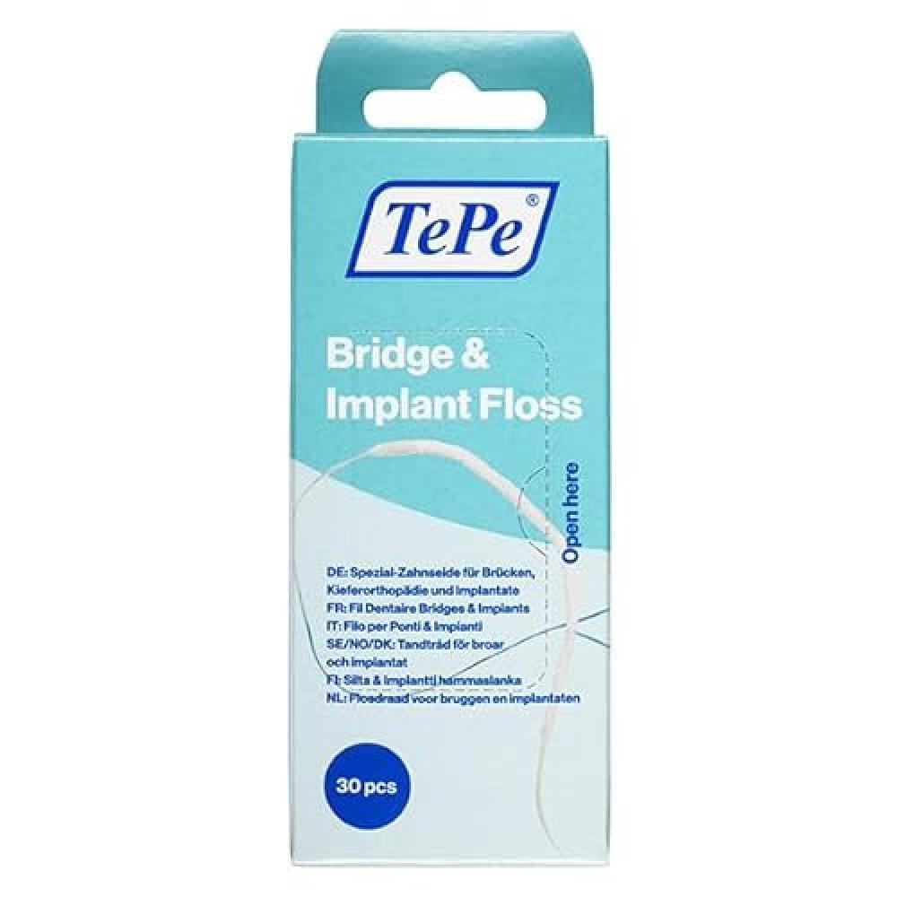(TG. 1 unit  (Confezione da 1)) TePe Bridge & Implant Floss - NUOVO
