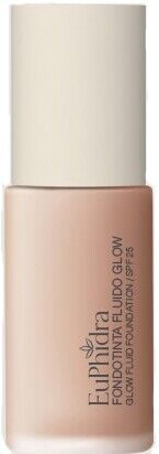 Euphidra Fondotinta Fluido Glow con Protezione Solare SPF25 Colore FG04, 30ml