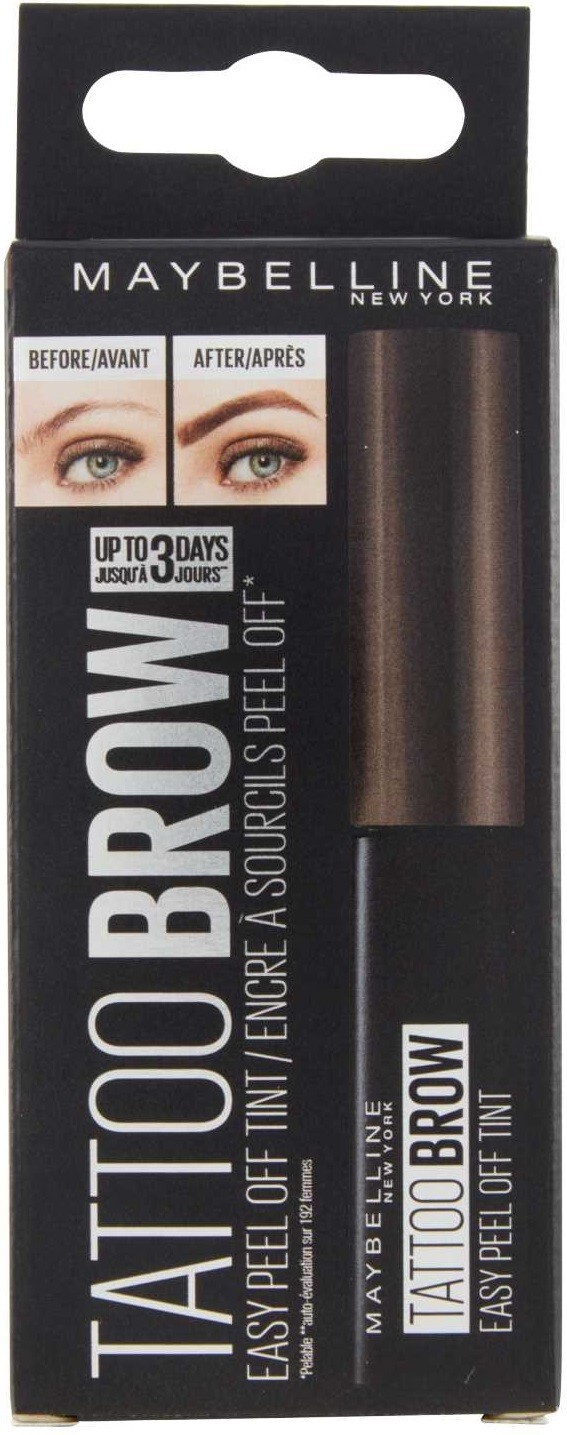 tinta sopracciglia semipermente Maybelline Tattoo Brow Peel-Off Chocolate Brown
