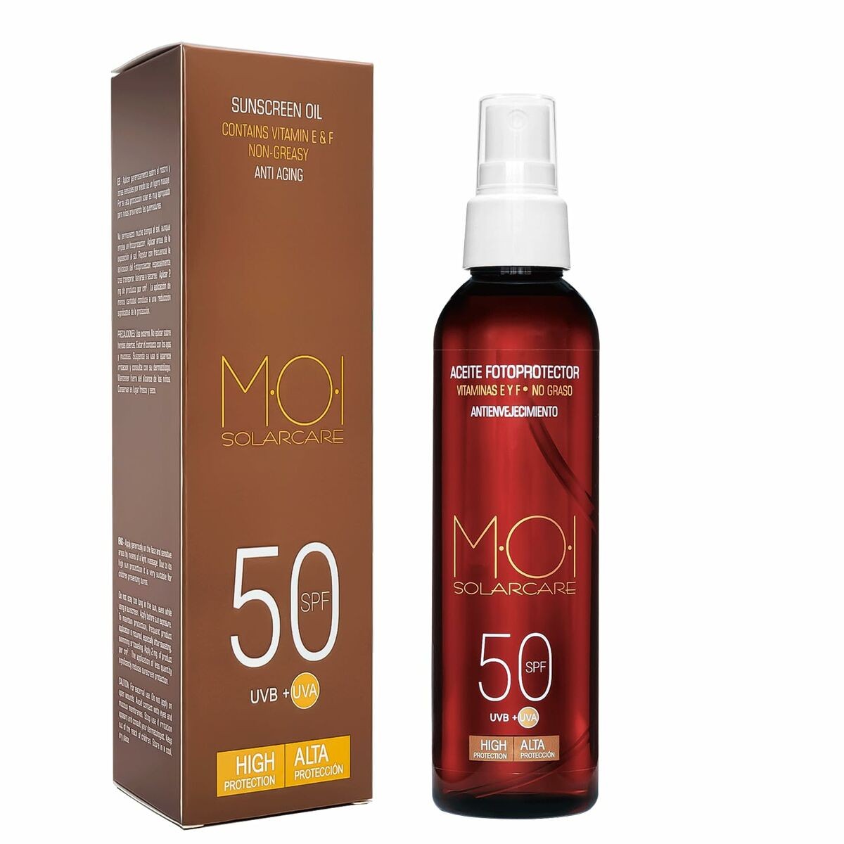 Olio Solare MOI ACEITE FOTOPROTECTOR Spf 50+ 150 ml