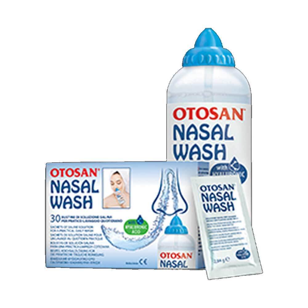 Otosan Nasal Wash Kit Lavaggio nasale, 1 flacone irrigatore + 30 bustine