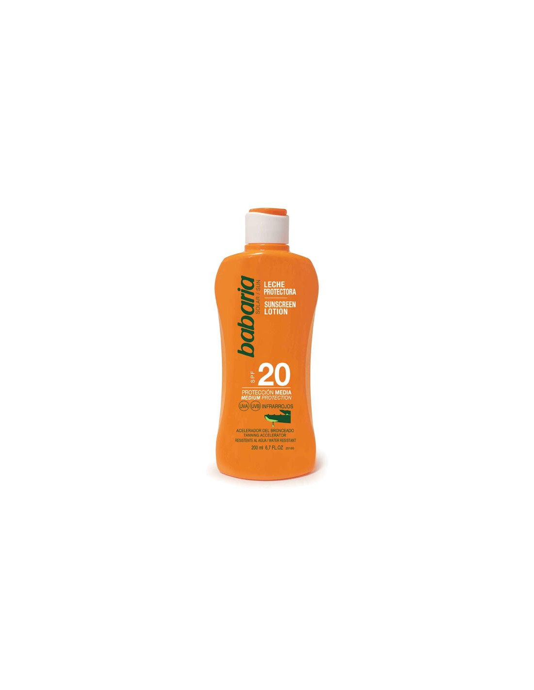 Babaria Sol Leche Protector Aloe Sfp20 300ml