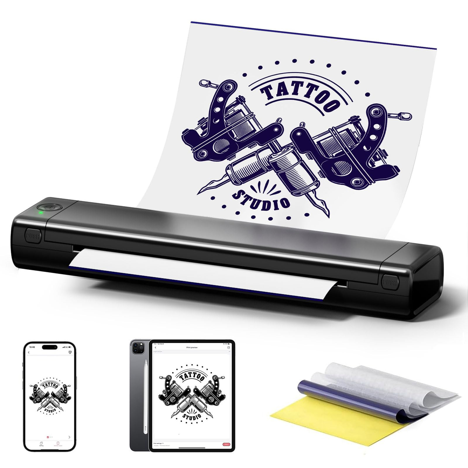 Zoolion Stampante Stencil Tattoo, M08F Stampante Termica Tattoo (P6Y)