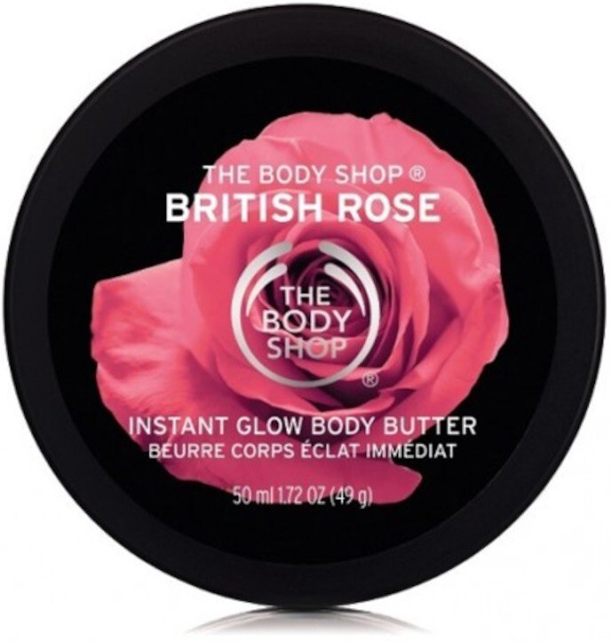 set 2 confezioni burro corpo The Body Shop British Rose Istant Glow Body Butter