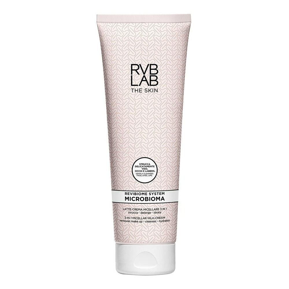 RVB Lab Microbioma - Latte Crema Micellare 3 in 1 Strucca Deterge Idrata, 250ml
