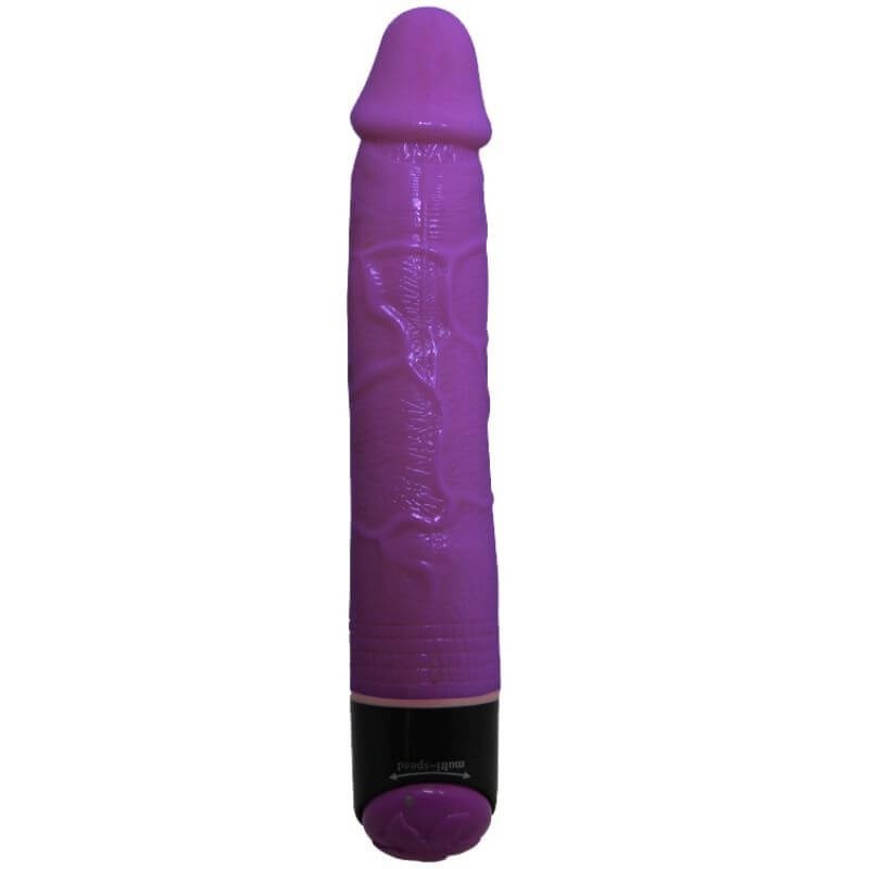 Baile Purple Vibe - Vibratore Vaginale Realistico in Silicone 23,3 CM Viola