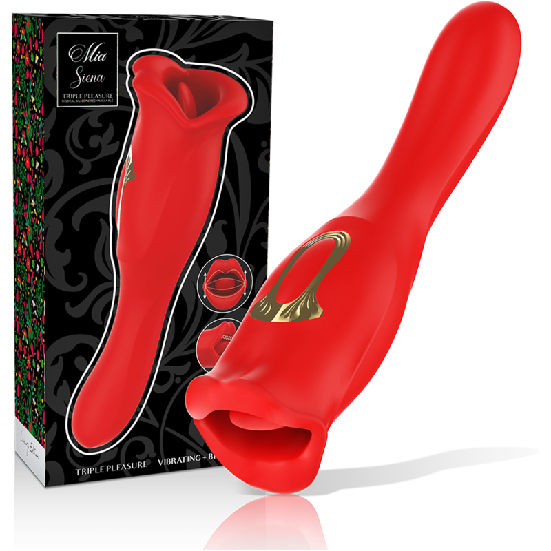 MIA - SIENA TRIPLE PLEASURE VIBRATING  BITING