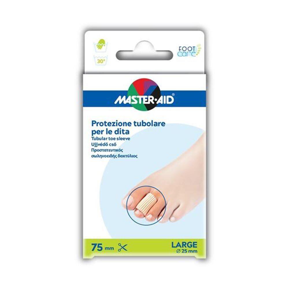 Master-Aid Foot Care - Protezione Tubolare in Gel per Dita Taglia L, 2protezioni