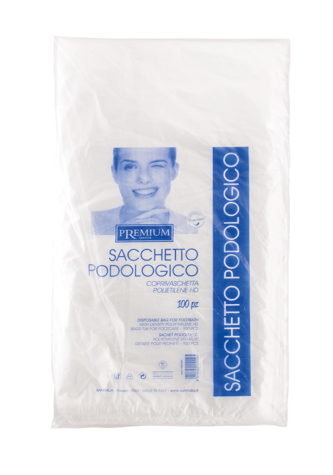 Sacchetto Podologico Coprivaschetta Polietilene HD Conf. 100pz