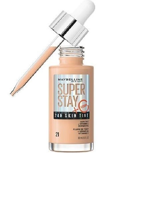 Maybelline Super Stay 24HR Skin Tint 21 Fondotinta Siero Vit.C Lunga Tenuta 30ml
