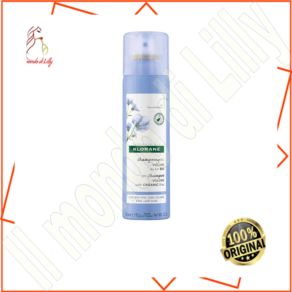 Klorane VOLUME Shampoo secco lino biologico