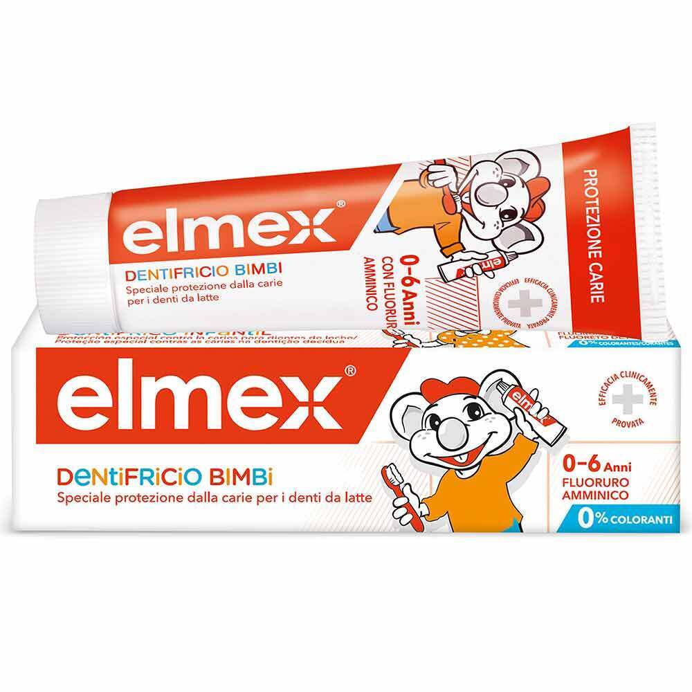 Elmex Dentifricio Junior Bimbi Bambini 0-6 Anni, 50ml
