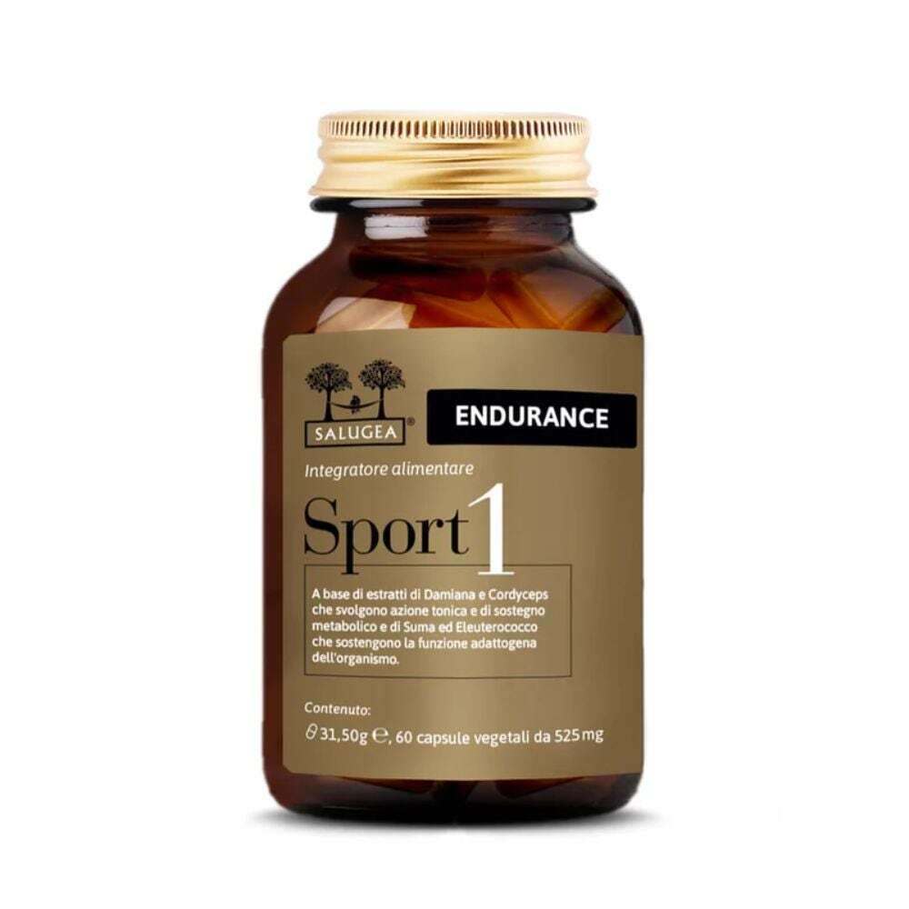 Salugea Sport 1 Endurance Integratore Resistenza Fisica, 60 Capsule Vegetali