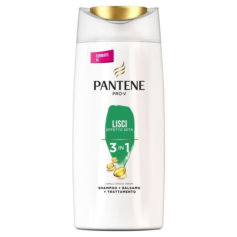 Pantene 3in1 Shampoo Formato Convenienza 675 Ml. Capelli Lisci Effetto Seta
