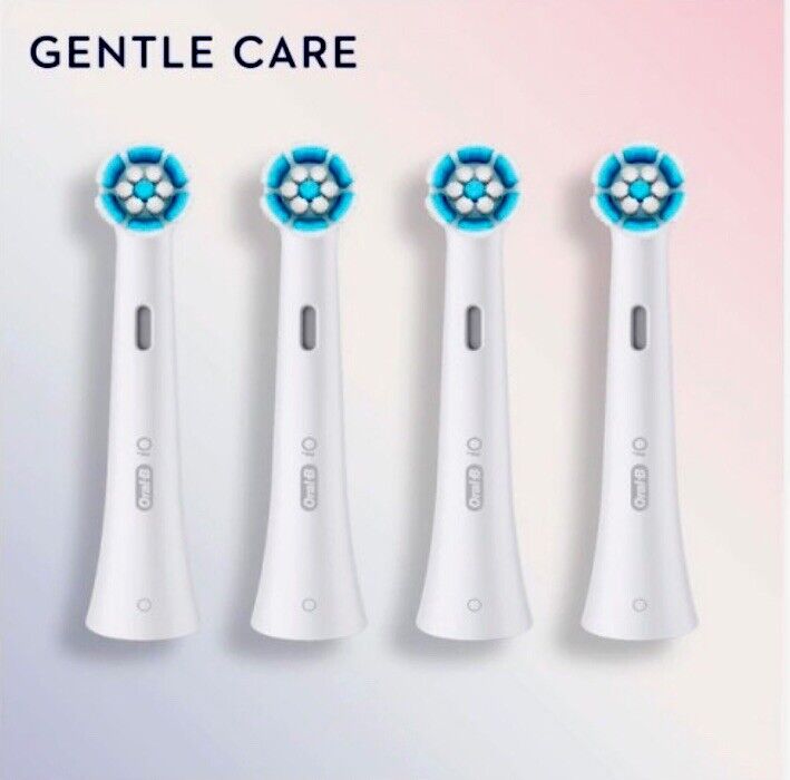 Oral-B iO Gentle Care 4x Testine Ricambio Sensibili Spazzolino Elettrico iO