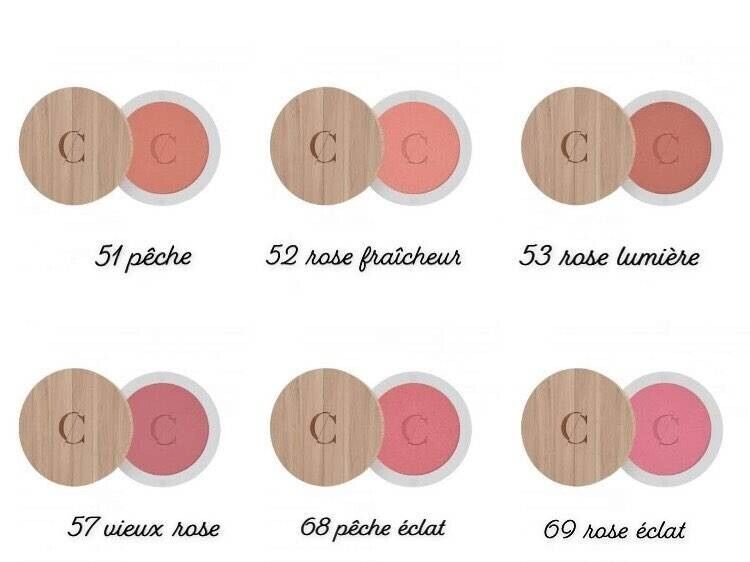 COULEUR CARAMEL Bio Tinta Ombretto A Guance Polvere Bonne Mio 3,3GR 69 Rose Urti