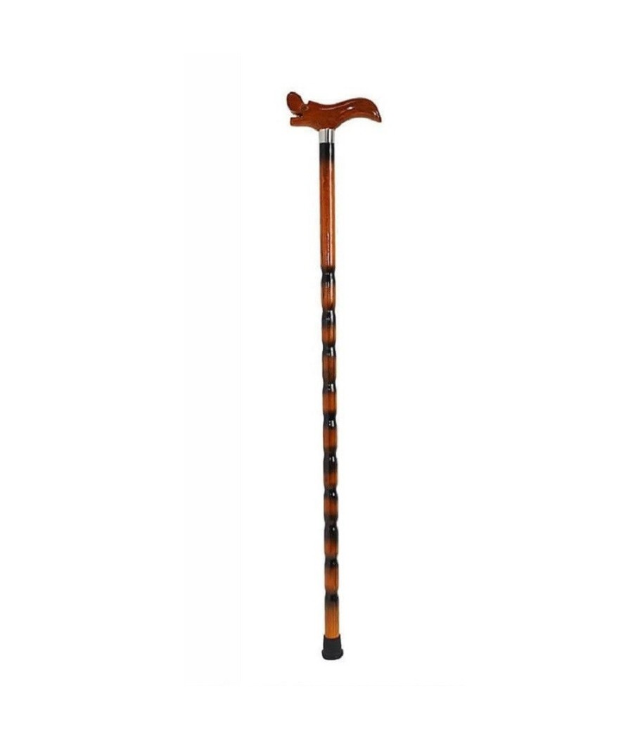 Bastone Da Passeggio Per Anziani Disabili Legno Marrone Lunghezza 90cm