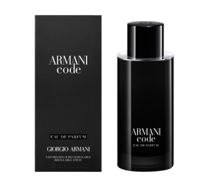 armani code eau de parfum 75ml vapo ricaricabile  fragranza maschile sensuale