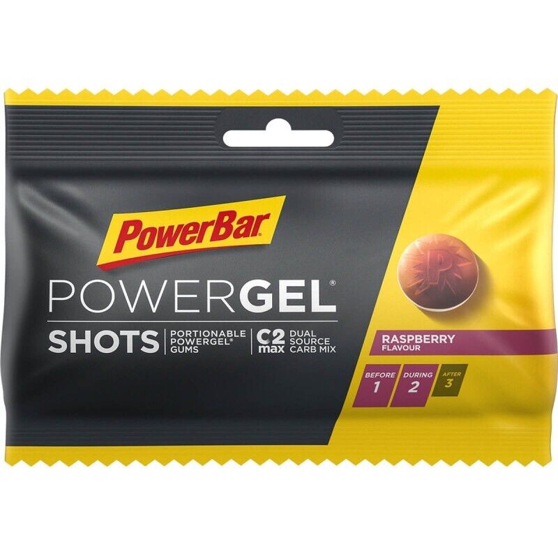 PowerBar PowerGel Shots gel energetico, lampone, 60 g